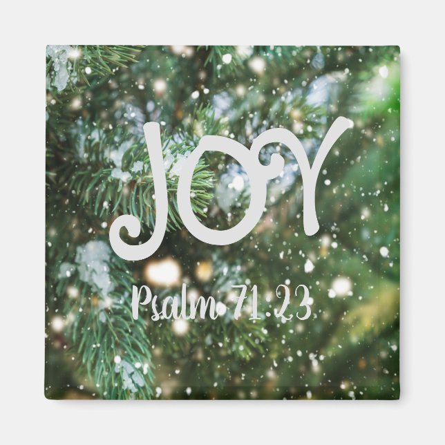 Joy Christmas Magnet (Front)