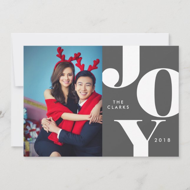 JOY Christmas Photo Cards / Holidays (Front)