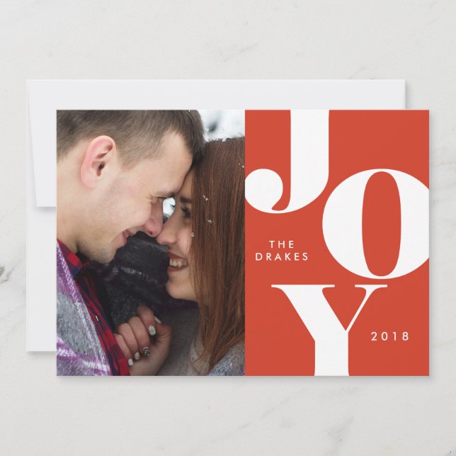 JOY Christmas Photo Cards / Holidays (Front)