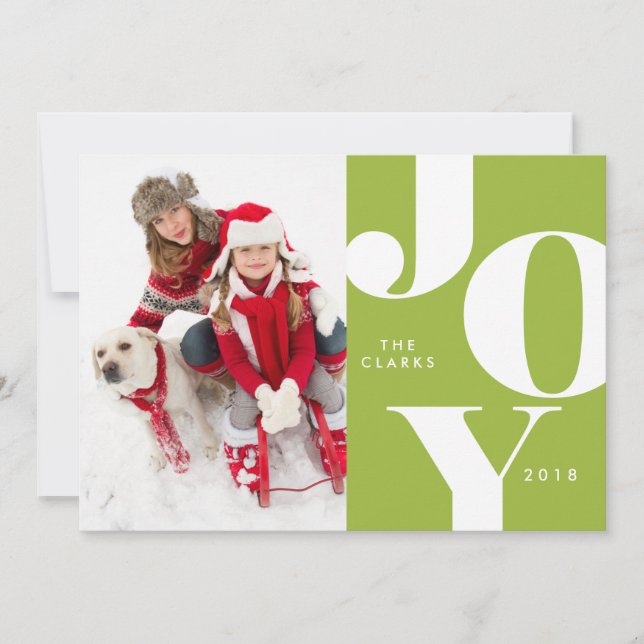 JOY Christmas Photo Cards / Holidays (Front)