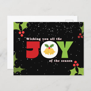 Joy Christmas Postcard