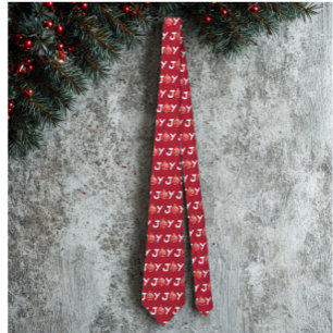 Joy Christmas Winter  Tie