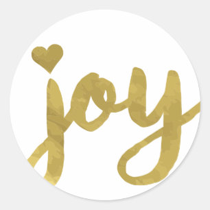Joy Classic Round Sticker