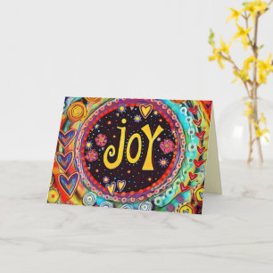 Joy Colourful Fun Whimsical Inspirivity Card