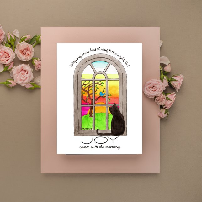 Joy Comes In the Morning Inspirational Postcard (Creator Uploaded)
