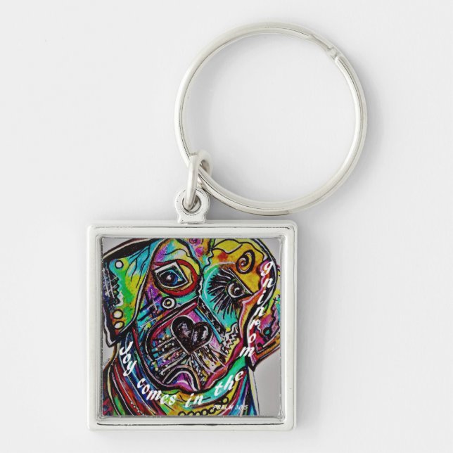 Joy Comes in the Morning Key Ring (Front)