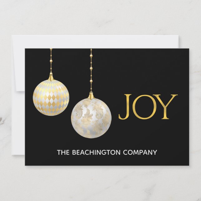 *~* JOY * Corporate Business Office Holiday Card (Front)