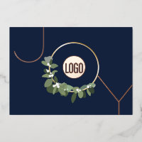 JOY Corporate logo on Navy Blue rose