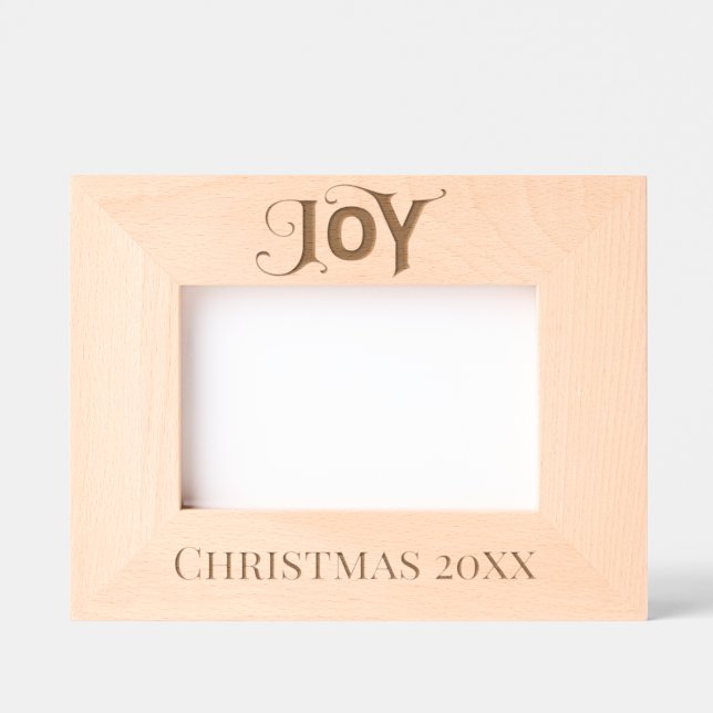JOY, DATED CHRISTMAS ETCHED PHOTO (Front)