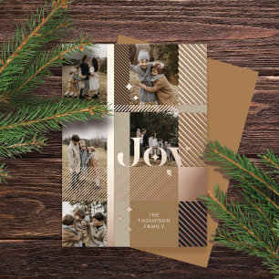 Joy Elegant Plaid 5 Family Photo Plaid Collage