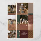 Joy Elegant Plaid 5 Family Photo Plaid Collage