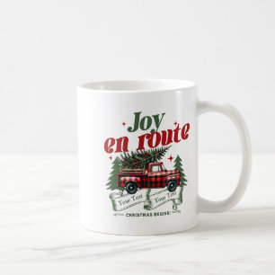 Joy En Route Christmas Begins Truck X Mas Tree  Coffee Mug