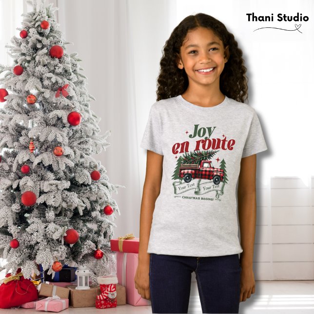 Joy en route Christmas Begins Truck & X-Mas Tree T-Shirt (Creator Uploaded)