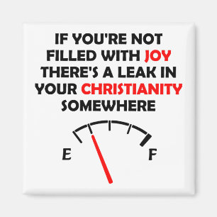 Joy Filled Christian Quotes Sayings Magnet