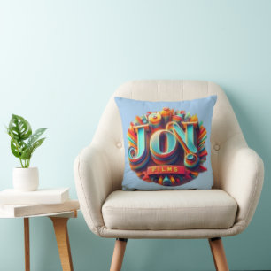 Joy Films: Where Happiness Takes Centre Stage Cushion