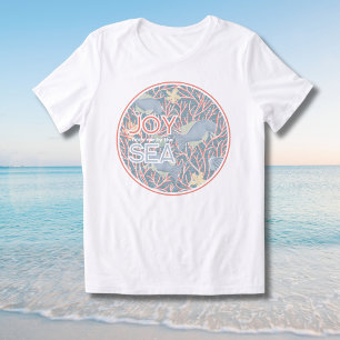 Joy Finds Me By The Sea – Boho Beach Tri-Blend Shirt