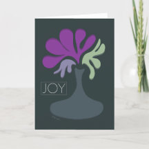 Joy - Floral Greeting Card