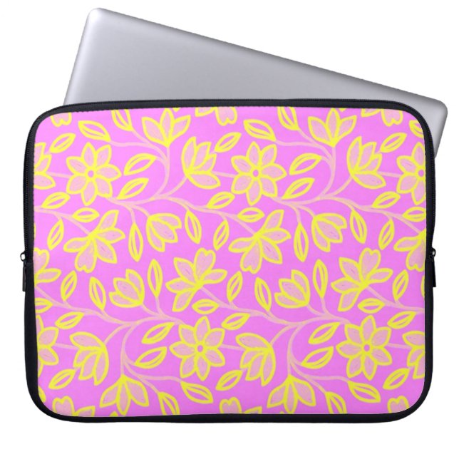 Joy Flowers ~ Laptop Sleeve 15" (Front)