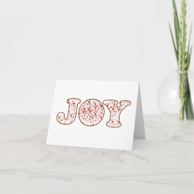 Joy Folded Holiday Card (Front)
