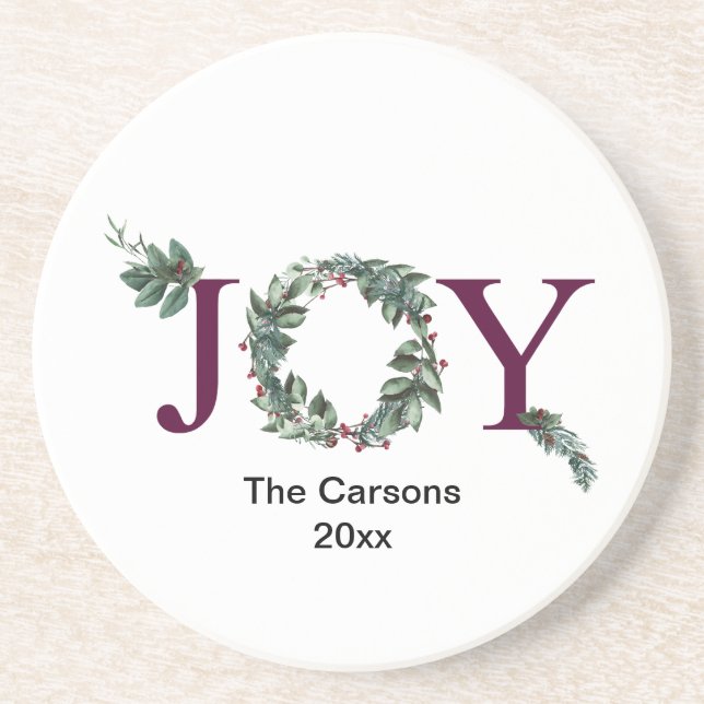 Joy for the holidays  coaster (Front)