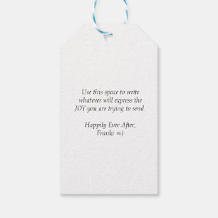 JOY gift tag