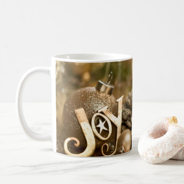 Joy Glitter Coffee Mug (With Donut)