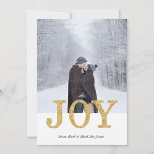 JOY (gold glitter)