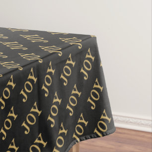 JOY (gold glitter) Tablecloth