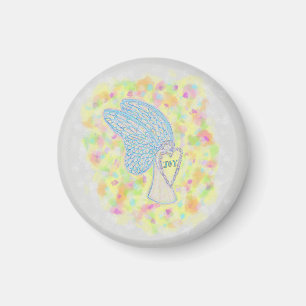 Joy Guardian Angel Art Custom Fridge Magnet