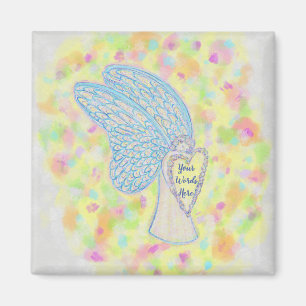 Joy Guardian Angel Art Custom Fridge Magnets