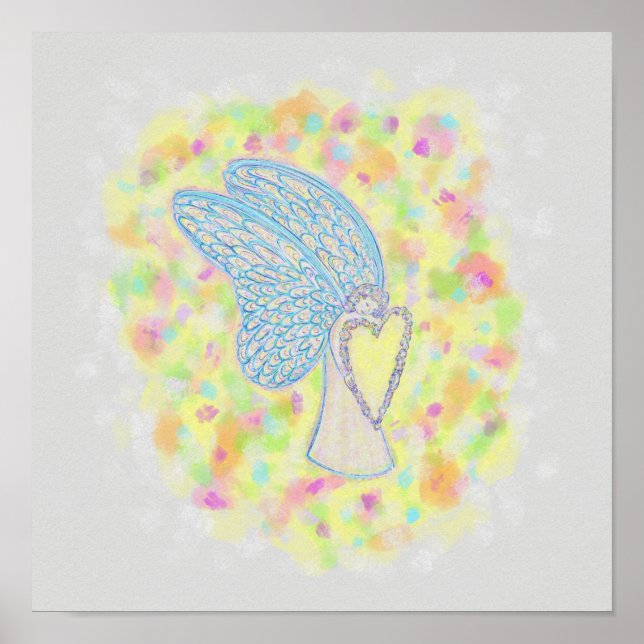 Joy Guardian Angel Art Print Posters (Front)