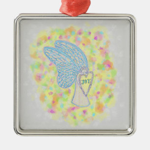 Joy Guardian Angel Custom Holiday Gift Ornaments