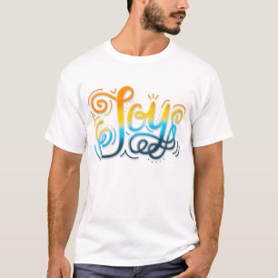 Joy Hand Lettering AroAce Pride Sunset T-Shirt