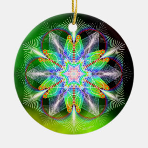 Joy/Happy Ceramic Tree Decoration