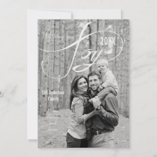 Joy Holiday Christmas Mint Card