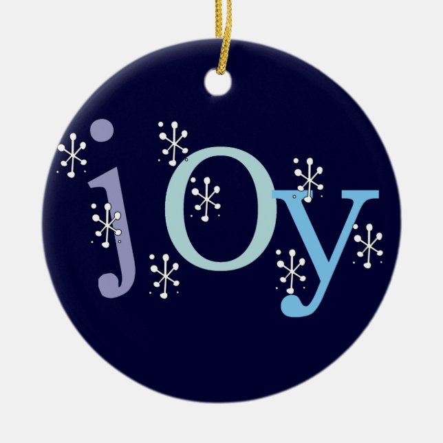 Joy Holiday Keepsake Ornament (Front)