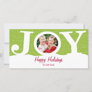 Joy Holiday Photo Card