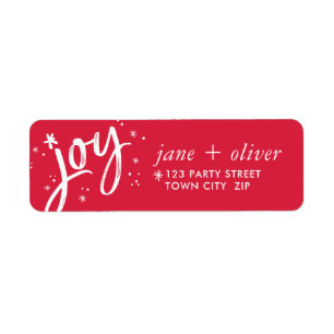 JOY HOLIDAY stylish simple modern red sparkles