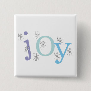 JOY Holiday Tshirts and Gifts 15 Cm Square Badge