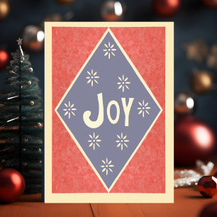 Joy Holiday Wishes Christmas Card