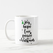 Joy Hope Love Peace Christmas Funny 