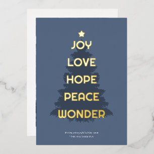 Joy Hope Love Peace Wonder Christmas