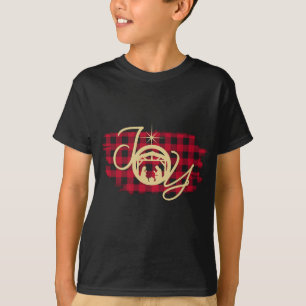 JOY in a Manger Christmas Nativity Jesus Birth Buf T-Shirt