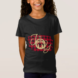 JOY in a Manger Christmas Nativity Jesus Birth Buf T-Shirt