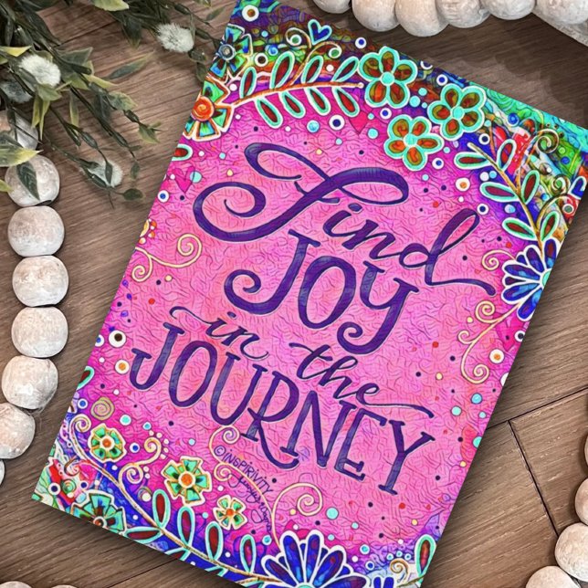 Joy in the Journey Pretty Pink Inspiring Floral Card (Creator Uploaded)