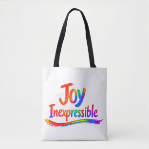 JOY INEXPRESSIBLE - 1 Peter 1:8 Tote Bag