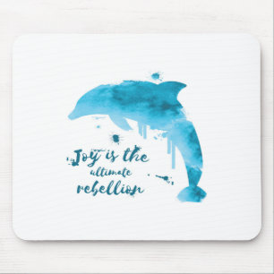 Joy is the ultimate rebellion mouse pad