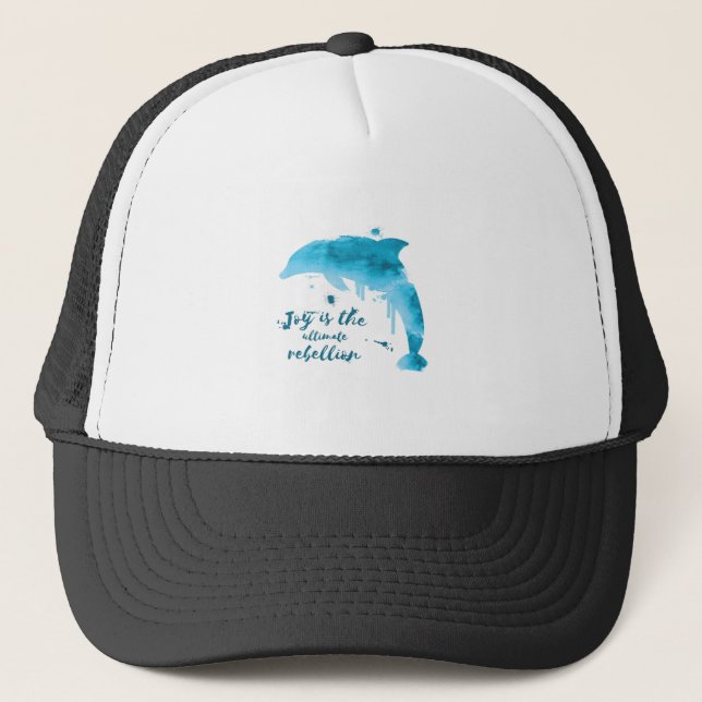 Joy is the ultimate rebellion trucker hat (Front)