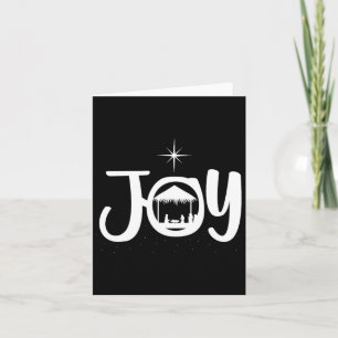 Joy Jesus Nativity Scene Cool Christmas Xmas Chris Card