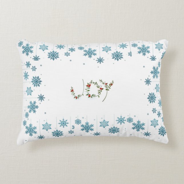 **JOY JOY JOY** FOR CHRISTMAS DECORATIVE CUSHION (Front)